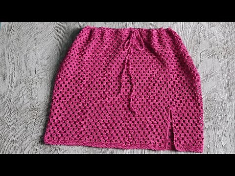 Falda a crochet paso a paso