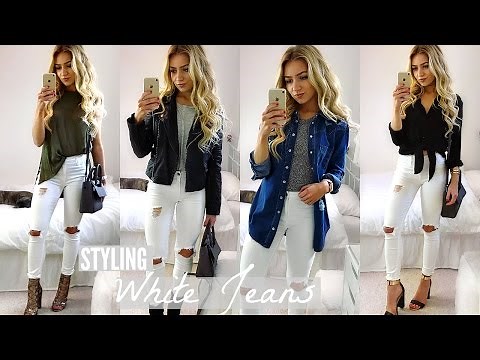 HOW TO WEAR WHITE JEANS ALL YEAR ROUND! / HOW I STYLE