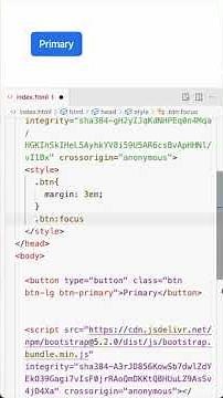 How to remove Bootstrap button focus border [CSS] #bootstrap #bootstrap5 #shorts