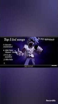 Top 5 fnf songs