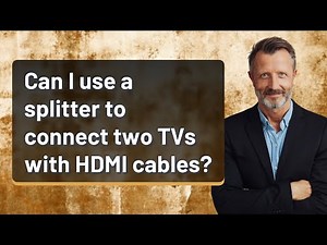 Can I use a splitter to connect two TVs with HDMI cables?