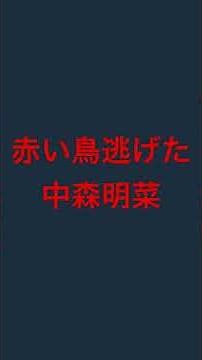 赤い鳥逃げた 中森明菜