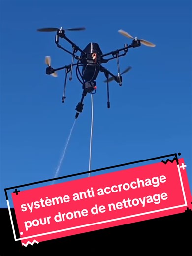système anti accrochage pour drone professionnel #nettoyagechallenge #drone #nettoyage #foru #securite