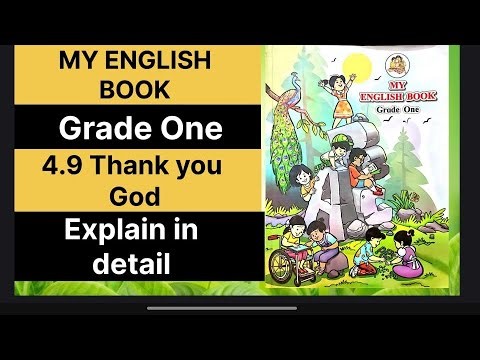 4.9 Thank you God | class 1 | my English book | Marathi medium | semi english medium | new syllabus