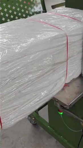 bundling machine for pearl sponge, foam #bandingmachine #tiemachine #bundlingmachine #tyingmachine