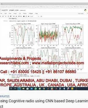Spectrum Sensing Cognitive radio using CNN based Deep Learning - Python Code - Python project