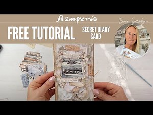 Secret diary card - Tutorial by ‪@EmiliaSieradzan‬