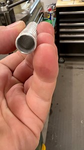 Knurling some thin wall aluminum tubing. When it gets really thin it can transfer the knurl to the inside of the tube as well. | High Caliber Craftsman Builds