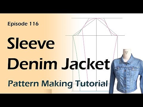 2-Piece Sleeve Pattern for Denim Jacket [Pattern Making Tutorial]
