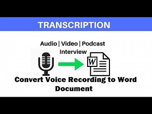 Best 20 Transcription Software/App/Websites 2022 | Convert Voice Recording to Word Document