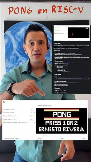 🕹️ I made Pong in RISC-V 💻 Implementing in RARS and open source so you can learn 🚀