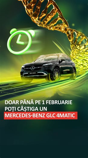 MOL Romania on Instagram: "Mai ai doar o săptămână pentru a intra în tragerea la sorți pentru Marele Premiu! 🎁 Scanează MOL Move la fiecare tranzacție din stațiile MOL și poți câștiga un Mercedes-Benz GLC 4MATIC.🚗 Mai multe detalii în aplicație. #MOL #MOLMove #CastigacuMOLMove #AlimenteazaSiCastiga #MOLEVOPlus"