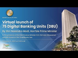 Virtual launch of Digital Banking Units (DBU) by PM