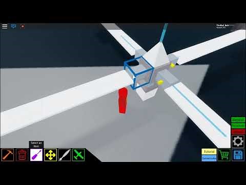 (roblox planecrazy) tutoirial how to make a simple helicopter rotor