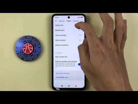 High contrast text with black borders on Xiaomi Redmi 12 Android 13