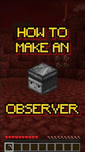 Minecraft: Observer | Detect Block Updates | Recipe 292