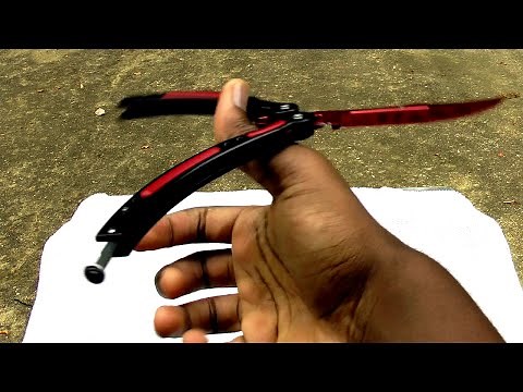 $40 CS:Go butterfly knife (trainer) [Full Review] (60fps)