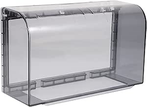 Flip Weatherproof Cover Outlet Cover, 2- Gang Wall Socket Face Plate Panel Box, Outdoor Receptacle Cover Protector, Black