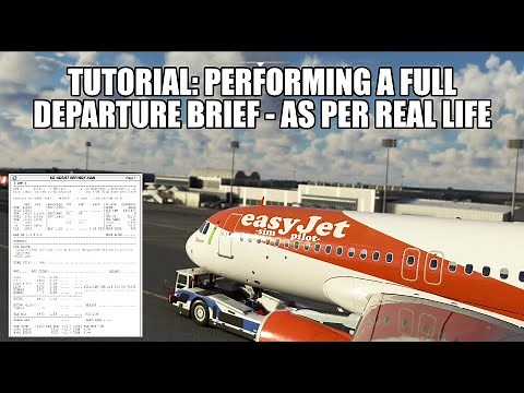 Tutorial: Departure Brief - How To Prepare & Brief The OFP For A Flight | A320 Real Ops
