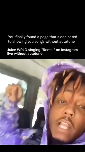 songs without autotune on Instagram: "Juice WRLD sings “Rental” on Instagram Live without autotune, showing raw emotion and melodic control. The unreleased track circulated around 2018, highlighting heartbreak, addiction themes, and vulnerability. His natural voice, freestyle delivery, and honest tone reveal artistry that resonated deeply with fans before his passing worldwide today as legacy endures. It became his most famous unreleased song, gaining massive attention online. “Rental” spread ac