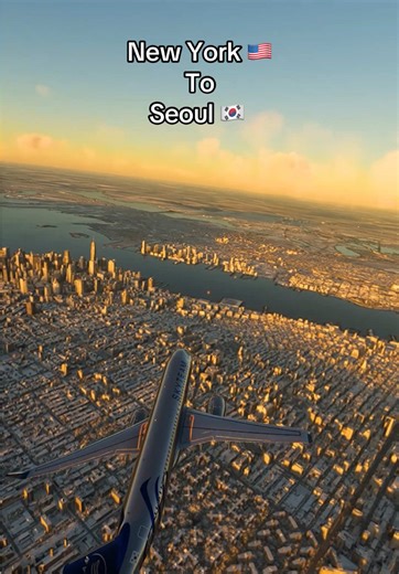 New York to Seoul in Microsoft Flight Simulator 2024