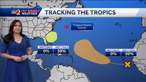 Tracking the tropics with an eye on Tropical Storm Dexter