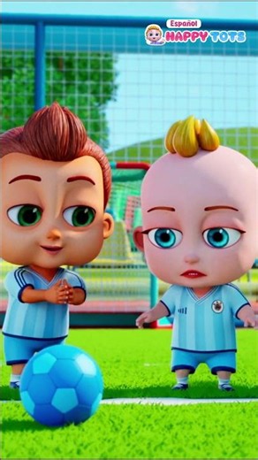Canción de fútbol ⚽ | Bebé jugando al fútbol👶🏻 Canciones Infantiles | Happy Tots Español