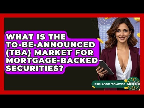 What Is The To-Be-Announced (TBA) Market For Mortgage-Backed Securities? - Learn About Economics