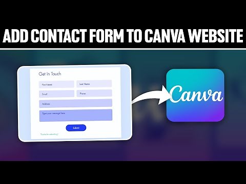 How To Add Contact Form To Canva Website 2025! (Full Tutorial)