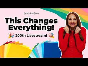 NEW Scrapbook.com Cardstock is HERE! 🚨 200th Livestream Celebration!