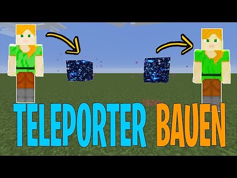 So baust du einen Teleporter ohne Command Block | Teleportieren mit Schildern | Minecraft Tutorial