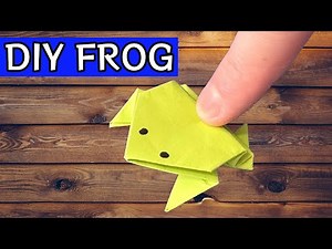 DIY Origami Frog Tutorial | How to Make a Paper Jumping Frog Step by Step