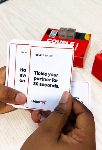 The UnboxED Couple Edition card game is a fun card game for lovers and those in relationships. This game is meant for partners to play together with themselves. 🛑This game will lead you straight to the bedroom😉 Price: 📌N12,000 (Regular) 📌N20,000 (Deluxe) DM to order via: ✅ 0913 251 9749 (WhatsApp)