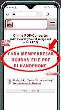 HOW TO ENLARGE PDF FILE SIZE | LATEST #shorts #pdf #androidtutorial