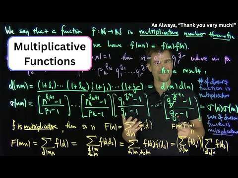 Multiplicative Number Theoretic Functions
