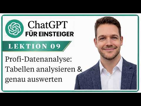 Datenanalyse mit ChatGPT: Excel & CSV auswerten OHNE Formeln! 📊 | Praxis-Tutorial