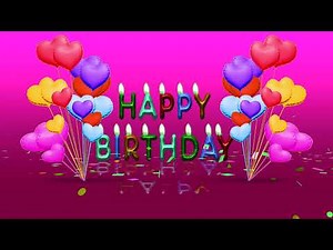 Happy Birthday Background Video | Free Happy Birthday Banner Background Video Effect HD 1080p