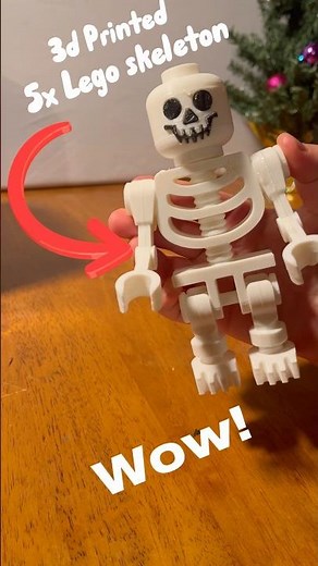 3D Printed Giant Lego Skeleton! #3dprinting