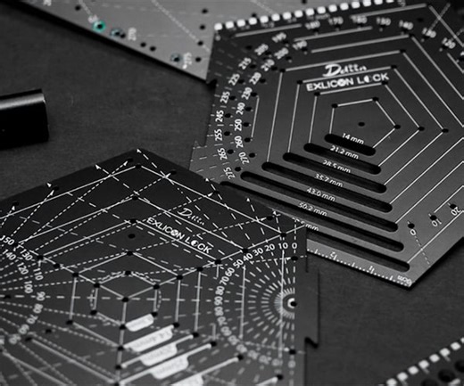 Exlicon Lock Black Drawing Tools Make Shapes and Perspectives Easy