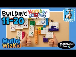 Building Number Blocks 11–20! | Maths Wiz Kid | Mathlink Cubes