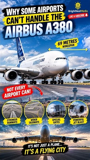 Why Some Airports Can’t Handle the Airbus A380 😱✈️