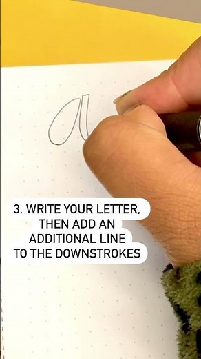5 steps to Faux Calligraphy!