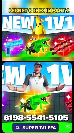 الخريطة السرية في فورتنايت ل #ALI_A SUPER 1V1 FFA Map (Fortnite game code: 6198-5541-5105)