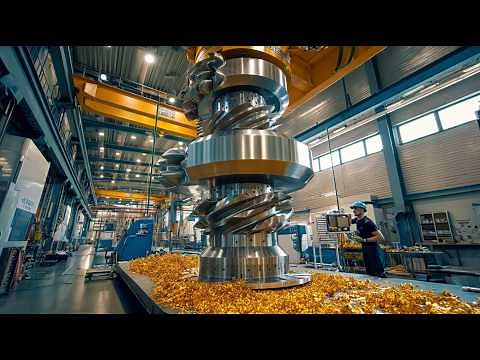 Inside the plants that build poles, towers and turbines! Industrial manufacturing full documentary.
