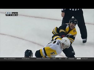 Zdeno Chara fights Jamie Oleksiak 3/1/18