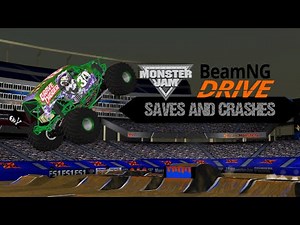 Monster Jam BeamNG.Drive | Crashes and Saves Vol. 1!