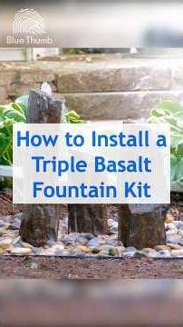Easy DIY Backyard Water Feature | How to install triple fountain