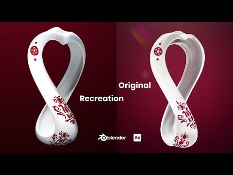 Recreating the "Fifa World Cup - Qatar 2022" Logo Animation in Blender & After Effects