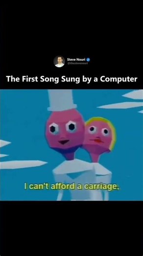 THE FIRST SONG BY A COMPUTER #ai #audio #shorts