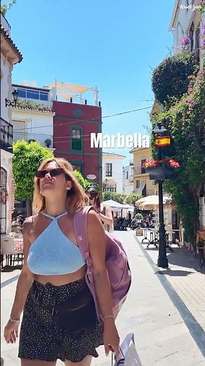 Amazing day Marbella Old Town Spain Costa del Sol 🌞🇪🇸😀 #costadelsol #shorts #travel #trending
